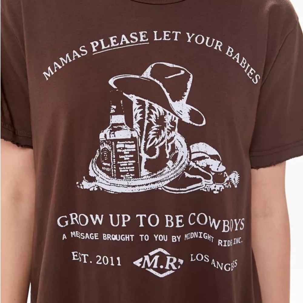 Mama Please Let Your Babies Grow Up to Be Cowboys T Shirt